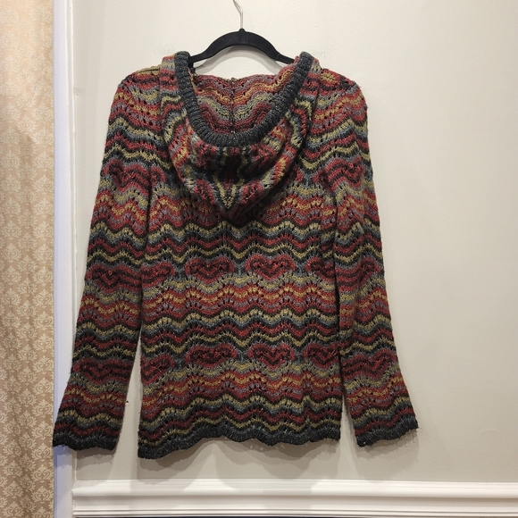 Royal Robbins Hooded Multicolor Knit Sweater - M - Picture 3 of 9